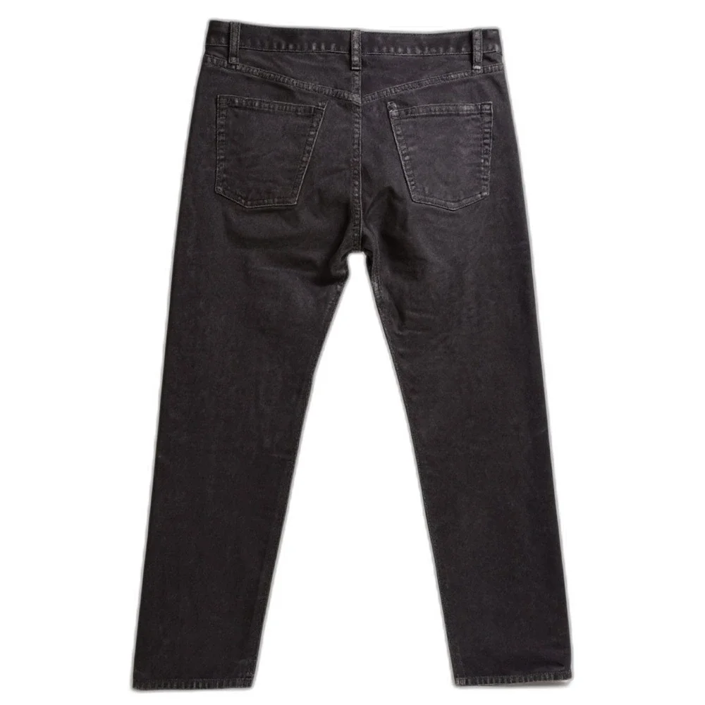Brandy‎ Melville John Galt 100% Cotton Corduroy Dark Grey/Black Button Fly